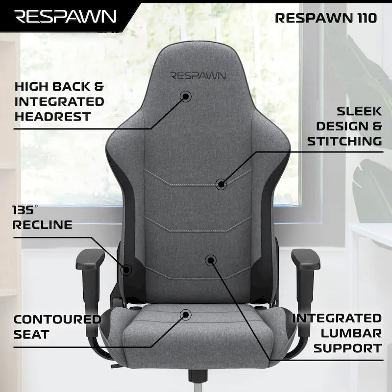 Ergonomic Gaming Chair - Racing Style High Back PC Computer Desk Office Chair
