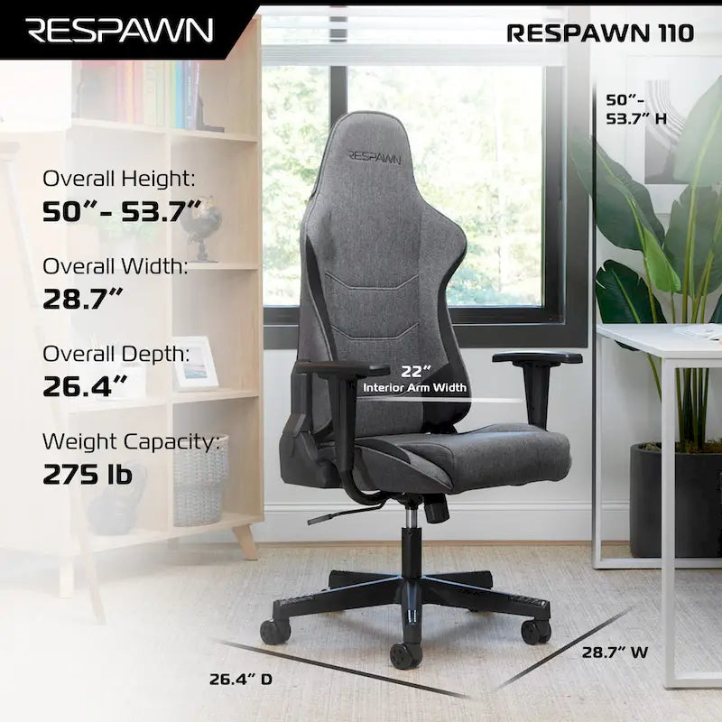Ergonomic Gaming Chair - Racing Style High Back PC Computer Desk Office Chair