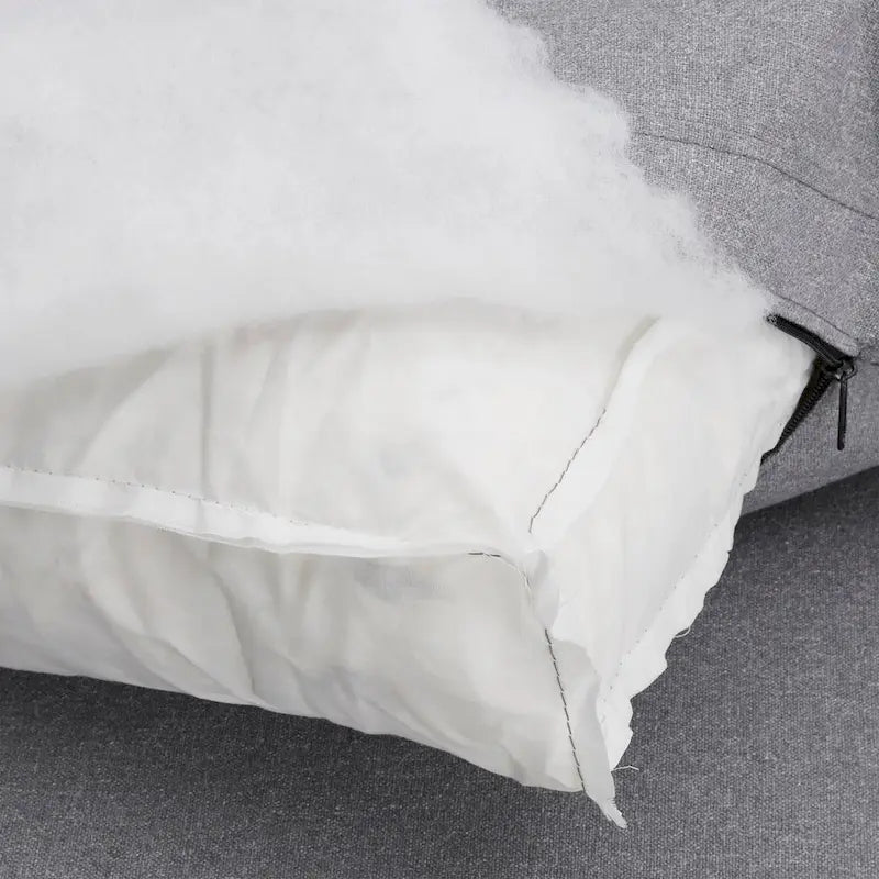 Anka Grey Linen Down Fill U-shaped Sectional Sofa