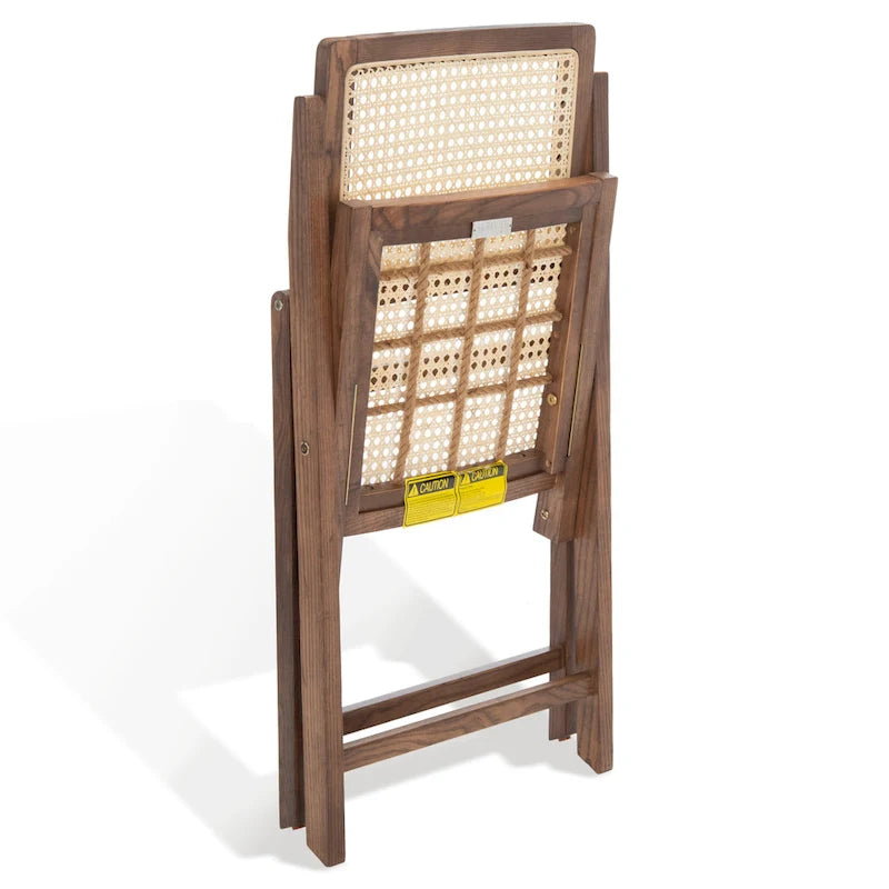 Cane Folding Dining Chair (Set of 2) - 18 In. W x 23 In. D x 33 In. H - 18Wx23Dx33H