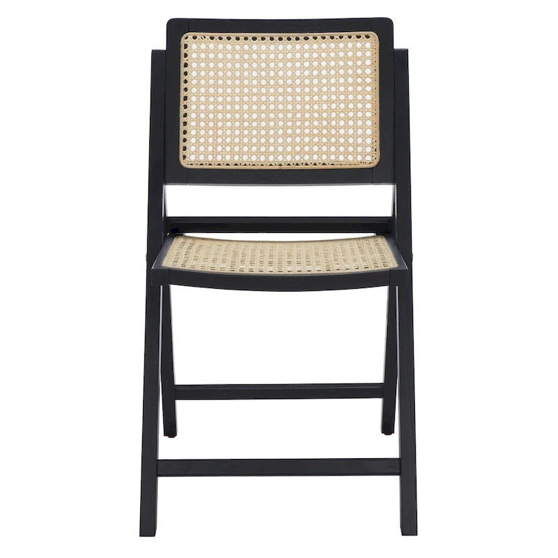 Cane Folding Dining Chair (Set of 2) - 18 In. W x 23 In. D x 33 In. H - 18Wx23Dx33H