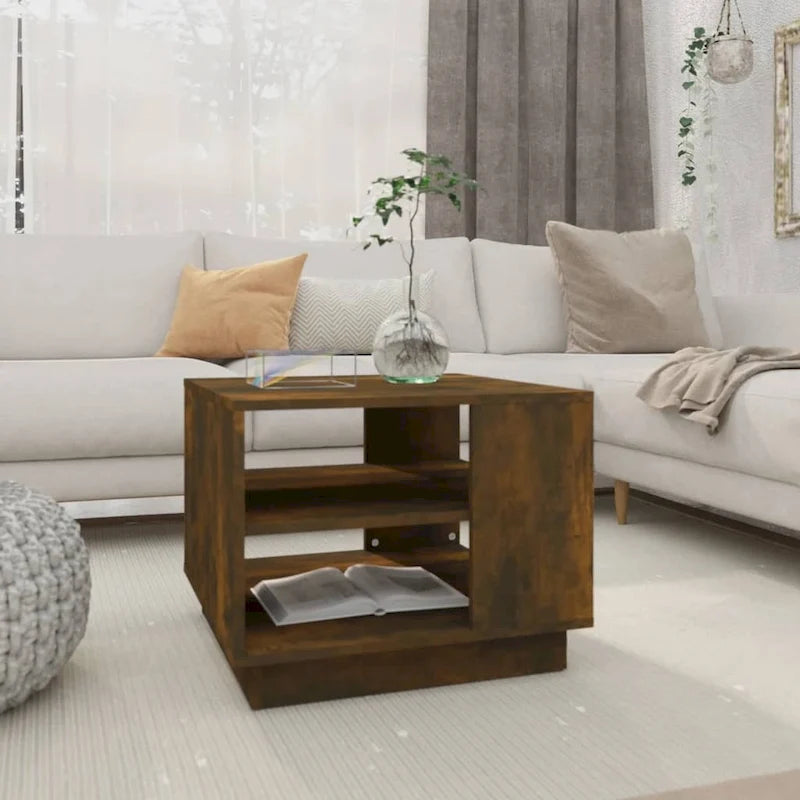 Coffee Table Accent End Side Sofa Table for Living Room Engineered Wood - 21.7 x 21.7 x 16.9