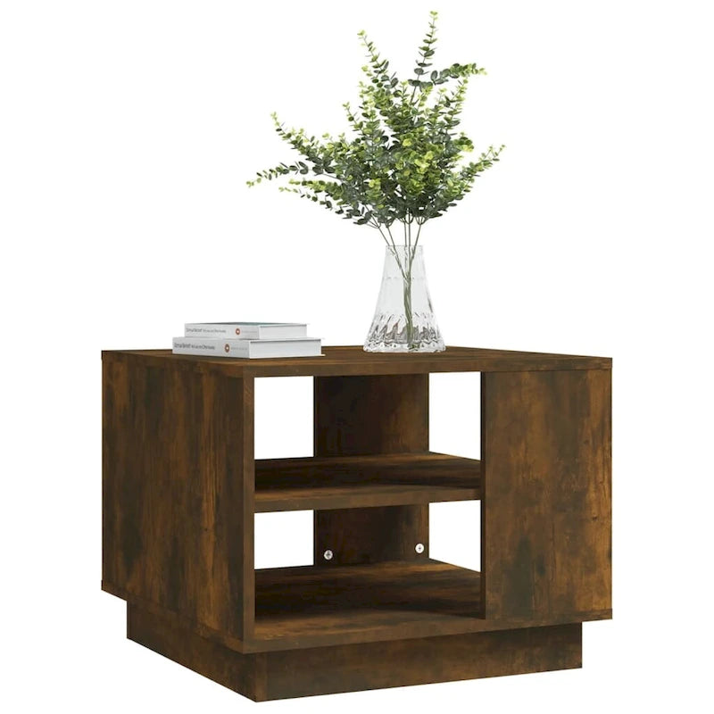 vidaXL Coffee Table Accent End Side Sofa Table for Living Room Engineered Wood - 21.7 x 21.7 x 16.9